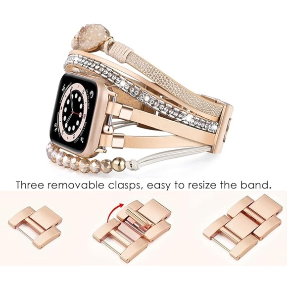 NIB Beaded Boho Bracelet Compatible for Apple Watch Band - Picture 3 of 9